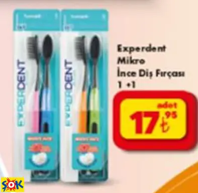 EXPERDENT MİKRO İNCE YUMUŞAK DİŞ FIRÇASI 1+1
